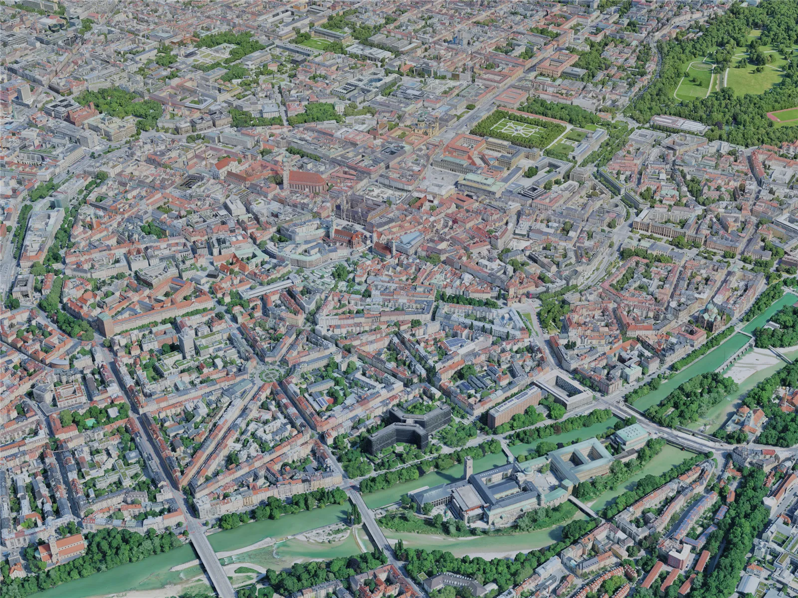 Munich City, Germany (2023) 3D Model