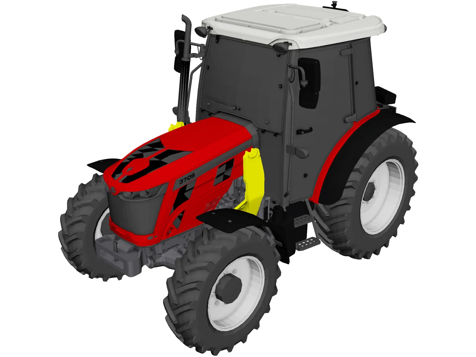 Massey Ferguson MF 3700 AL 3D Model