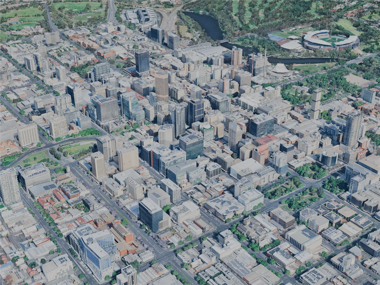 Adelaide City, Australia (2023) 3D Model