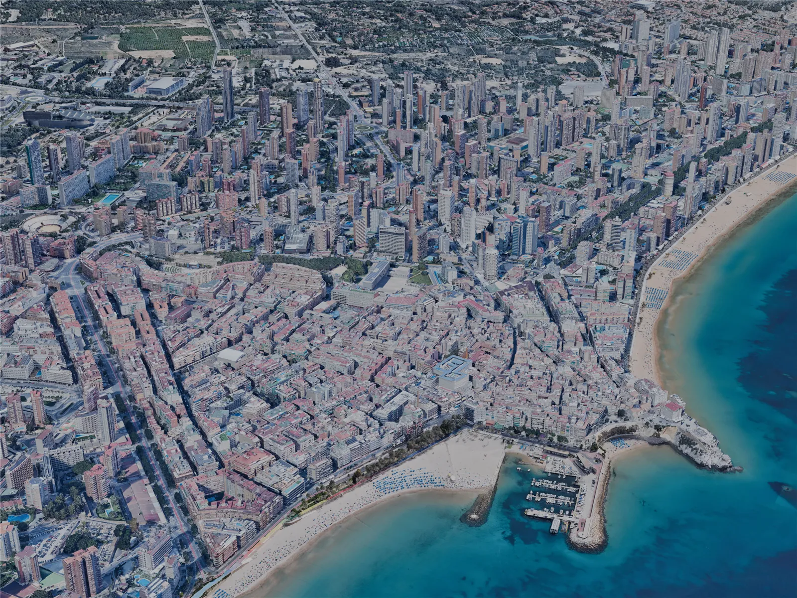 Benidorm City, Spain (2023) 3D Model