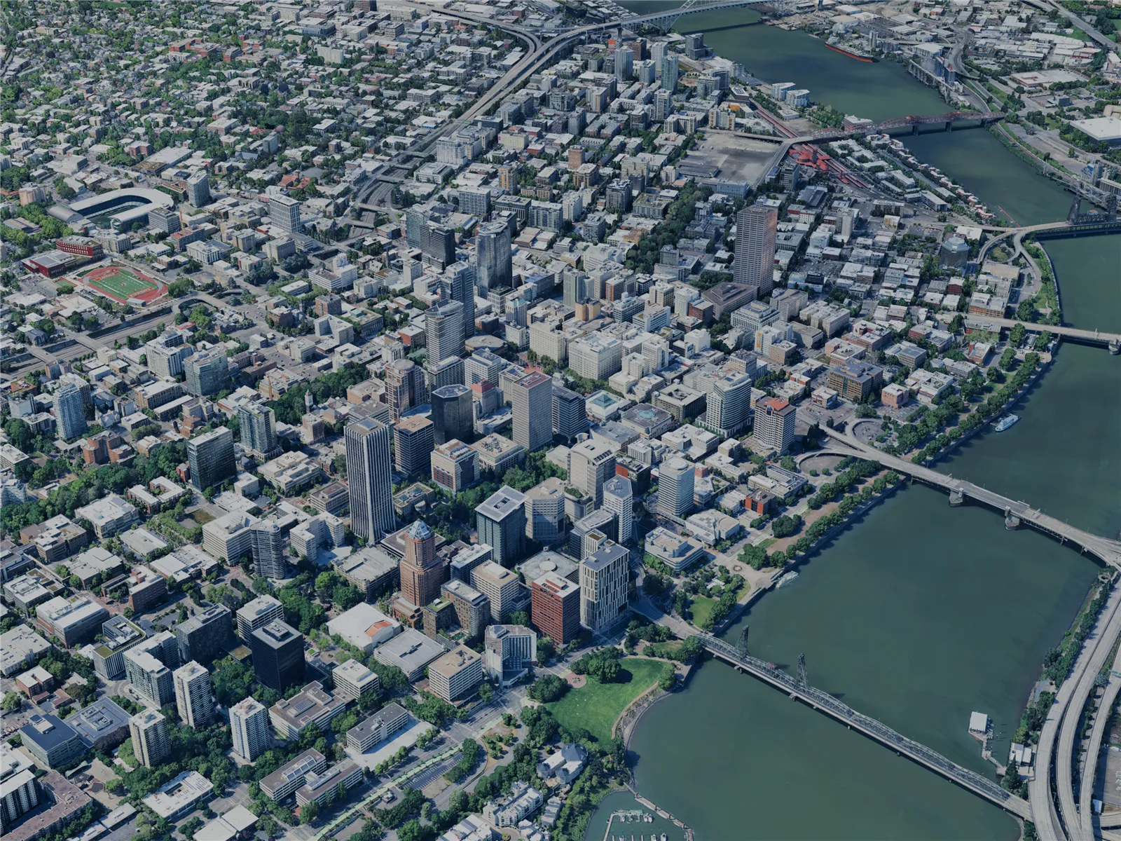 Portland City, OR, USA (2024) 3D Model