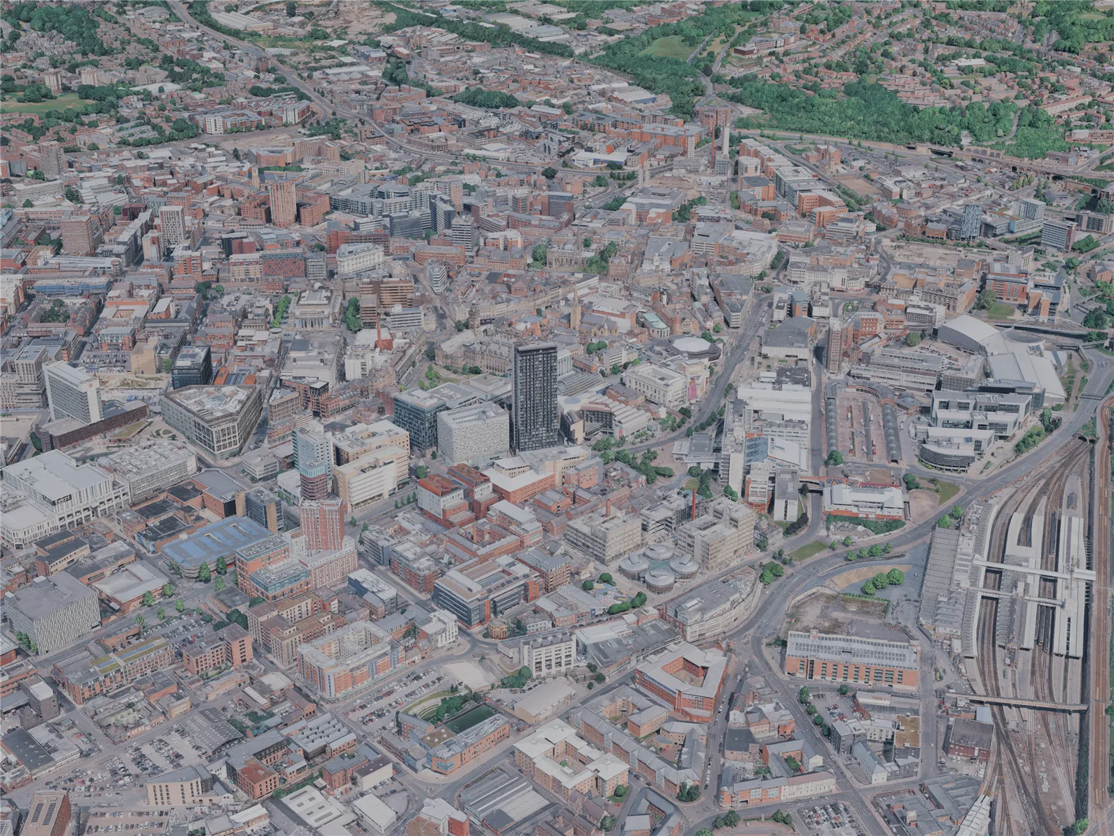 Sheffield City, UK (2023) 3D Model