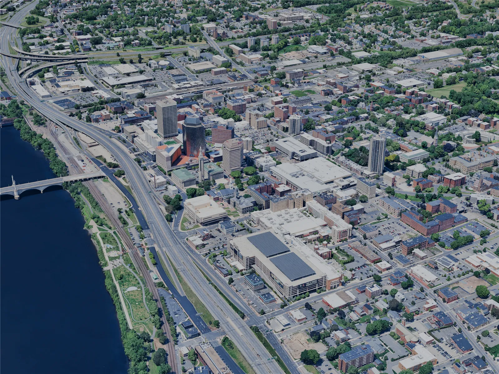 Springfield City, MA, USA (2024) 3D Model