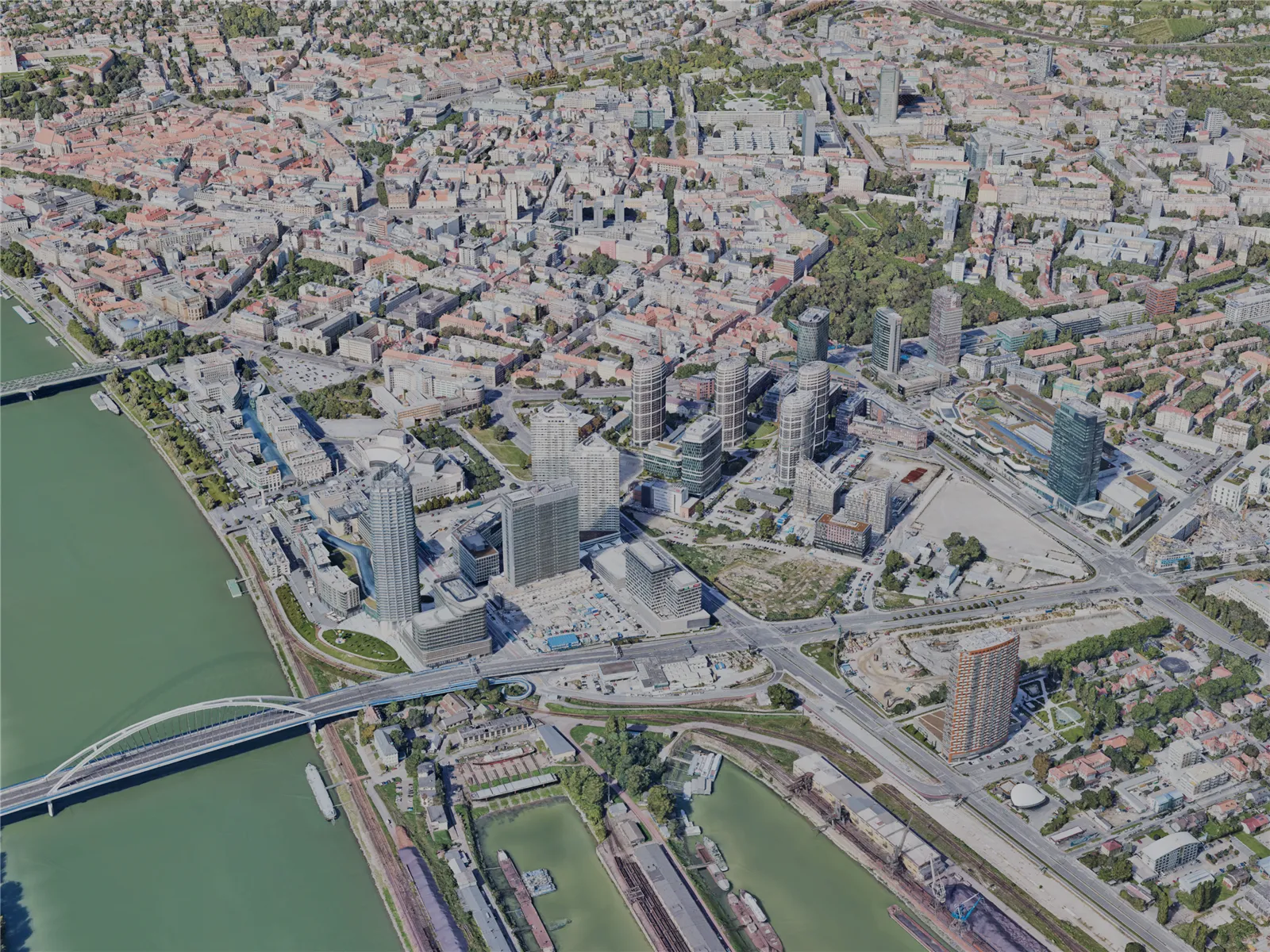 Bratislava City, Slovakia (2023) 3D Model