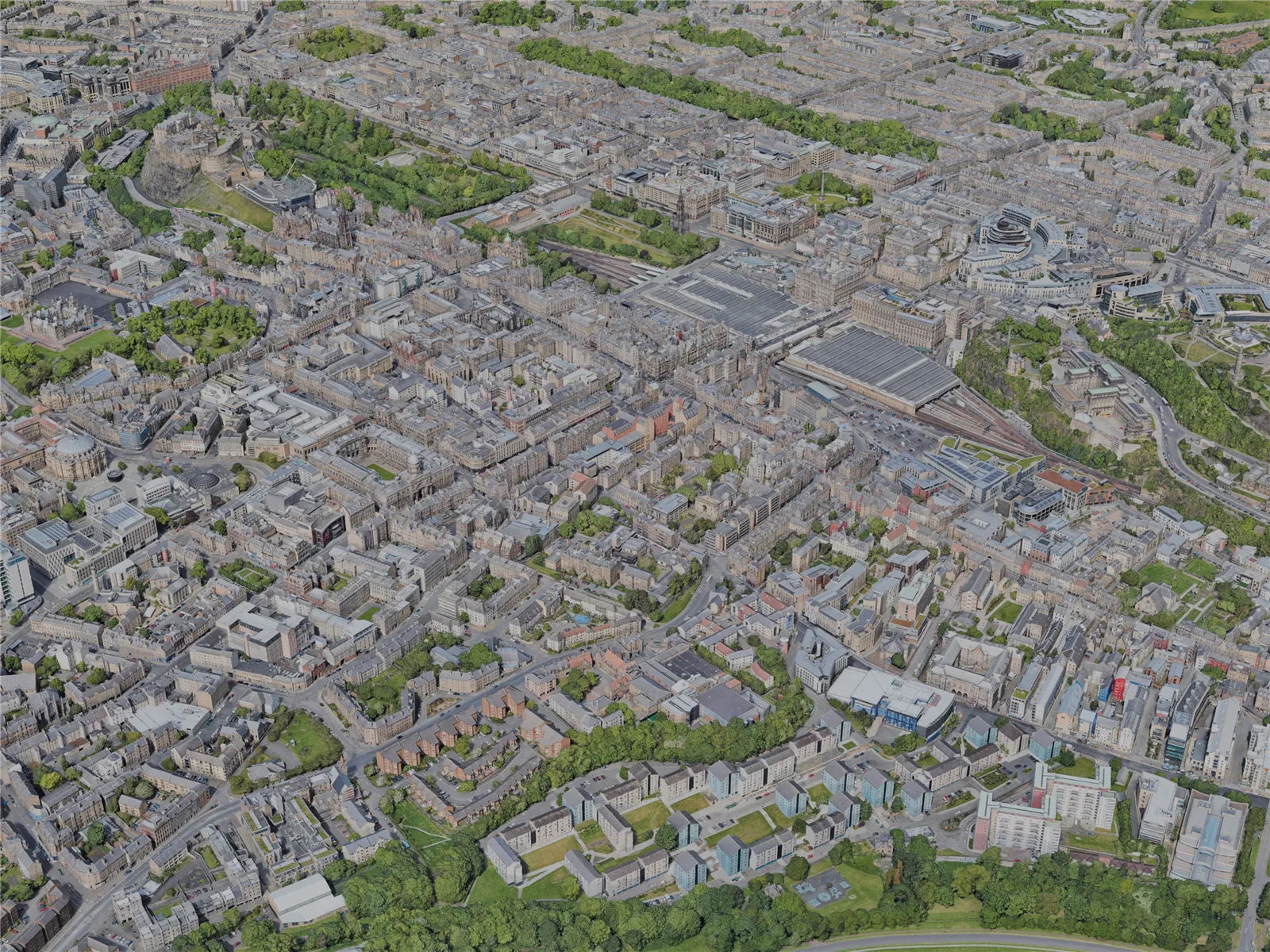 Edinburgh City, UK (2023) 3D Model