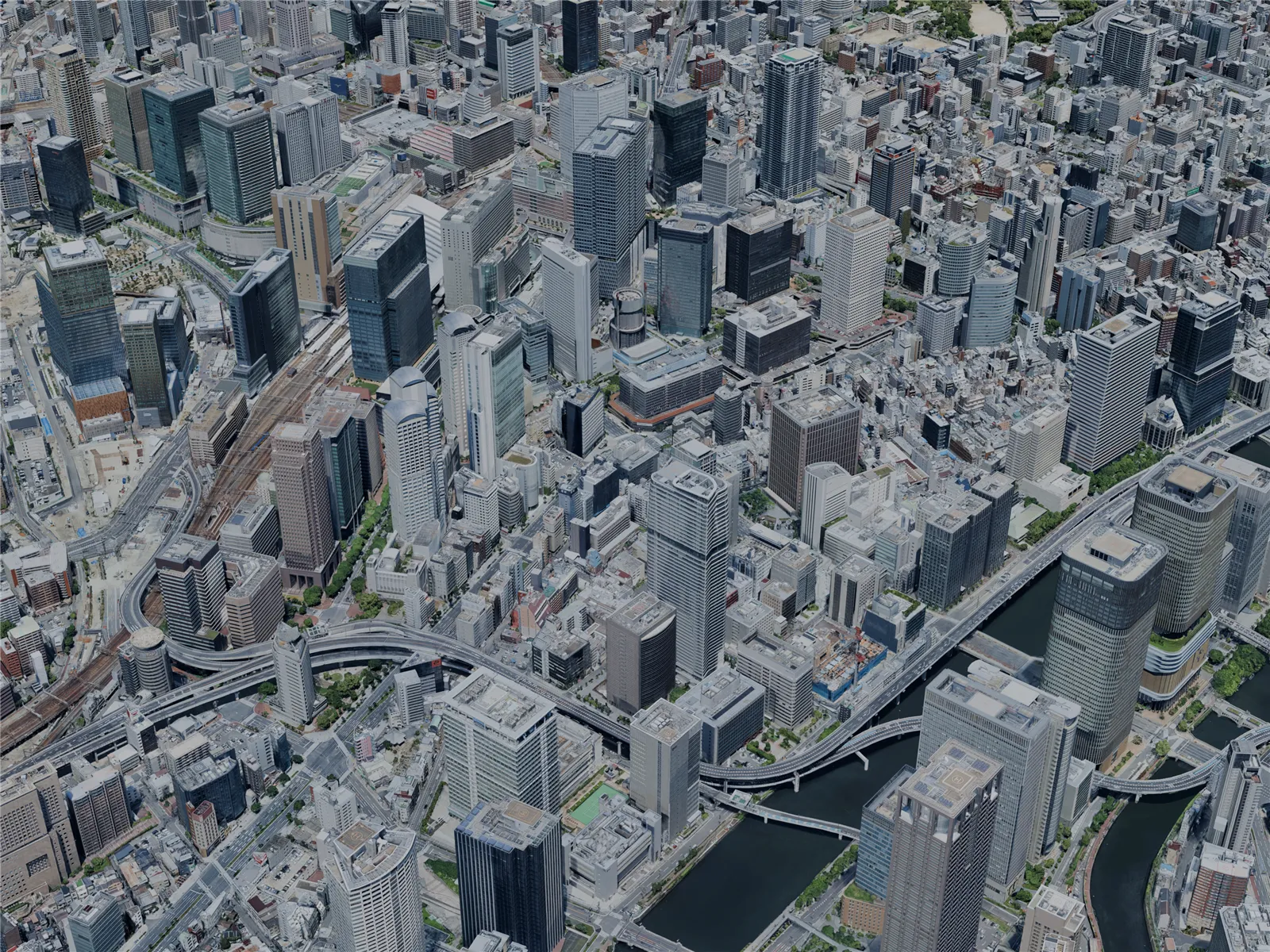 Osaka City, Japan (2024) 3D Model