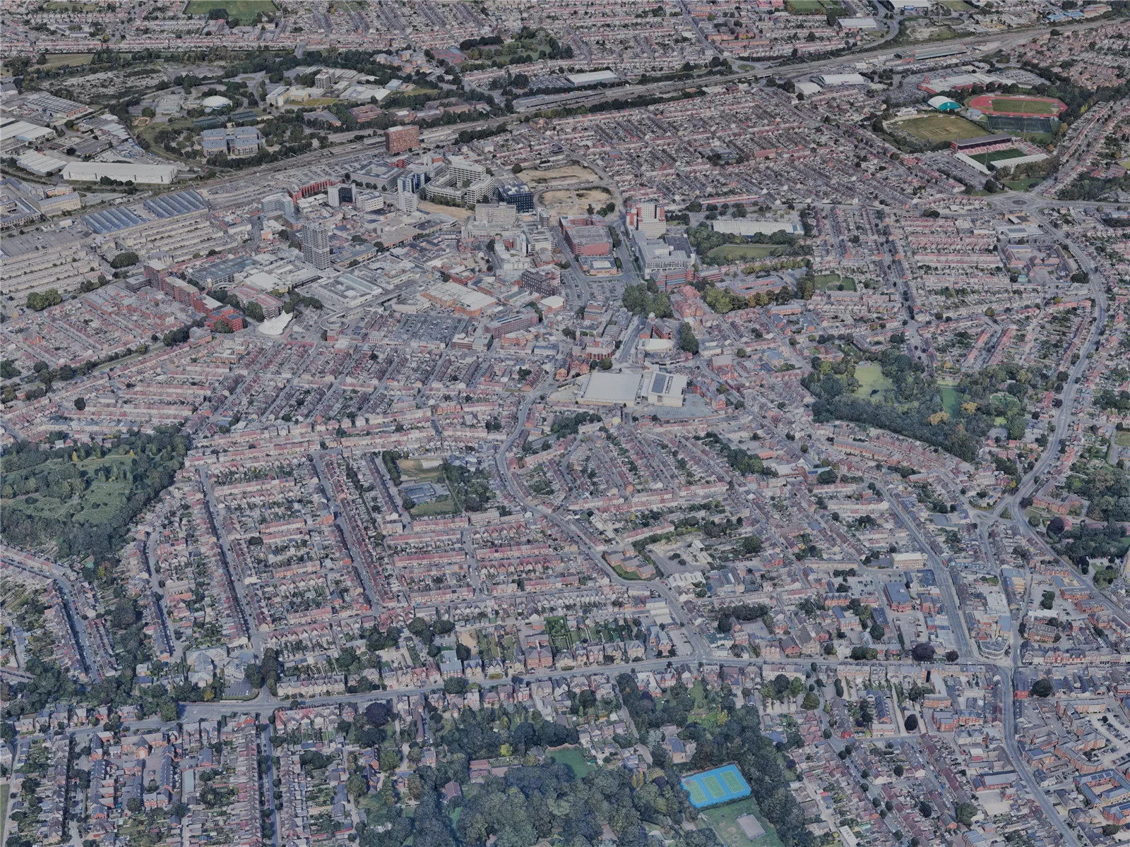 Swindon City, UK (2023) 3D Model