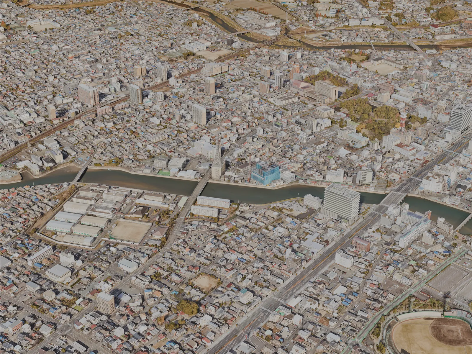 Tsu City, Japan (2023) 3D Model