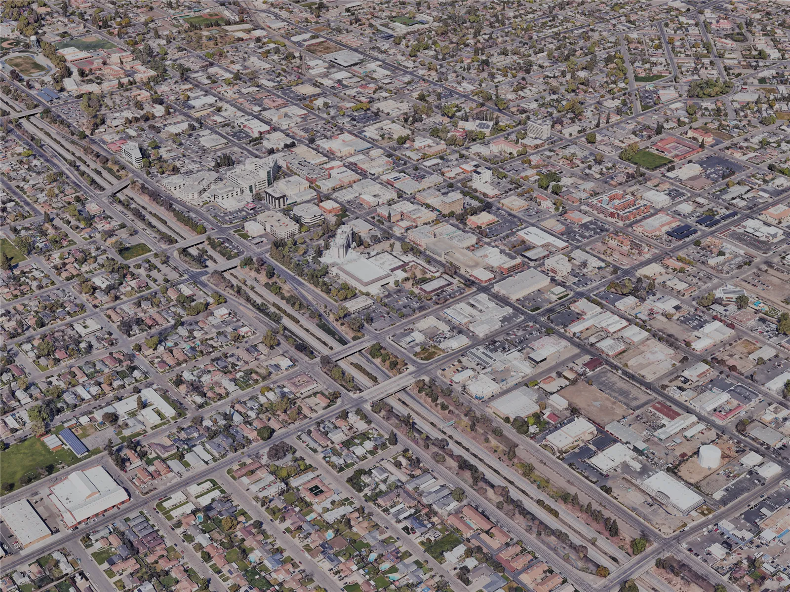 Visalia City, CA, USA (2024) 3D Model