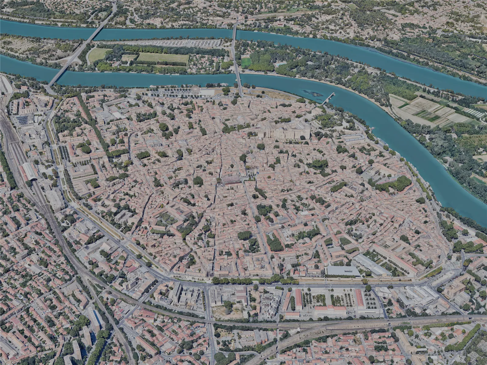 Avignon City, France (2023) 3D Model