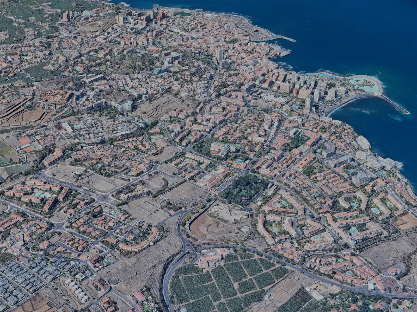 Puerto de la Cruz City, Spain (2024) 3D Model