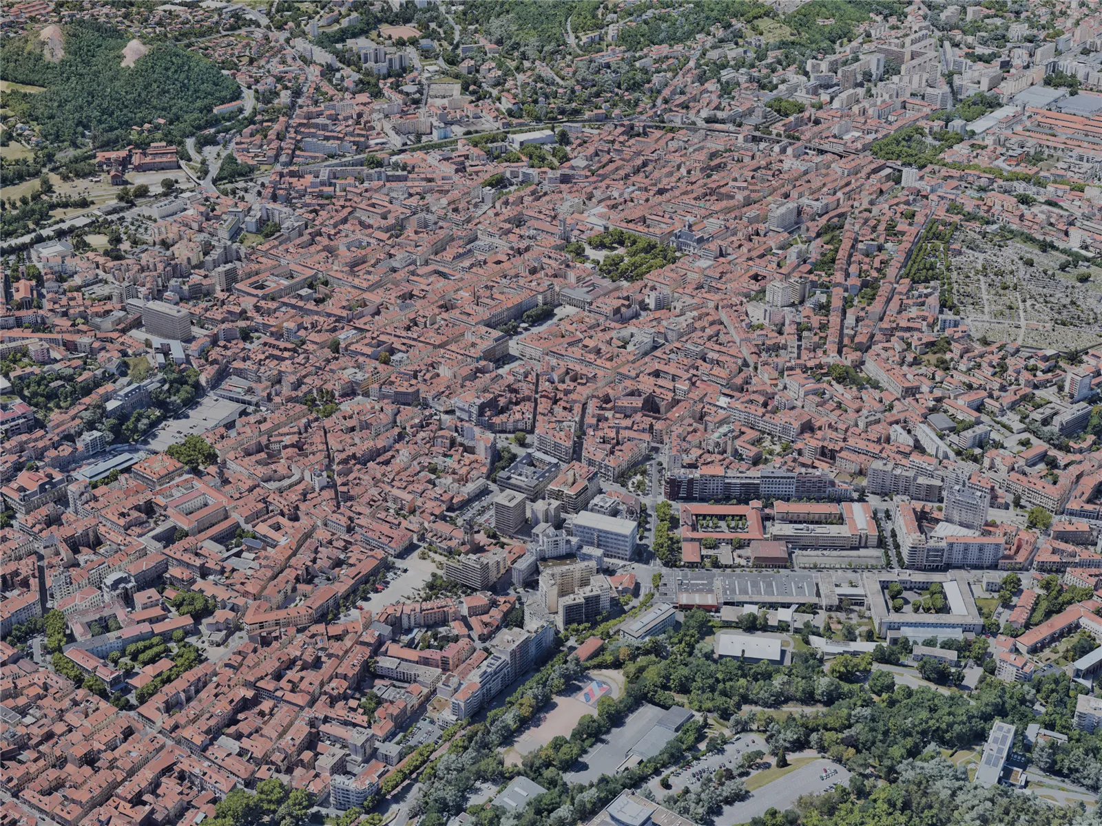 Saint-Etienne City, France (2022) 3D Model