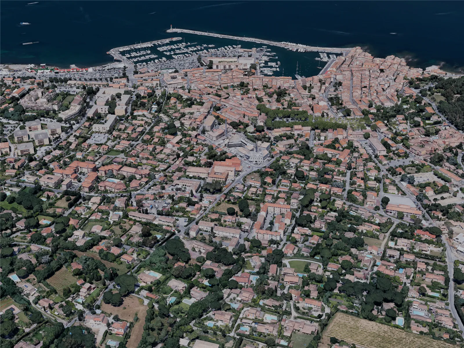 Saint-Tropez City, France (2022) 3D Model