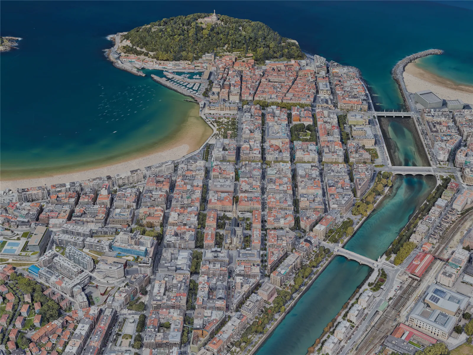 San Sebastian City, Spain (2023) 3D Model