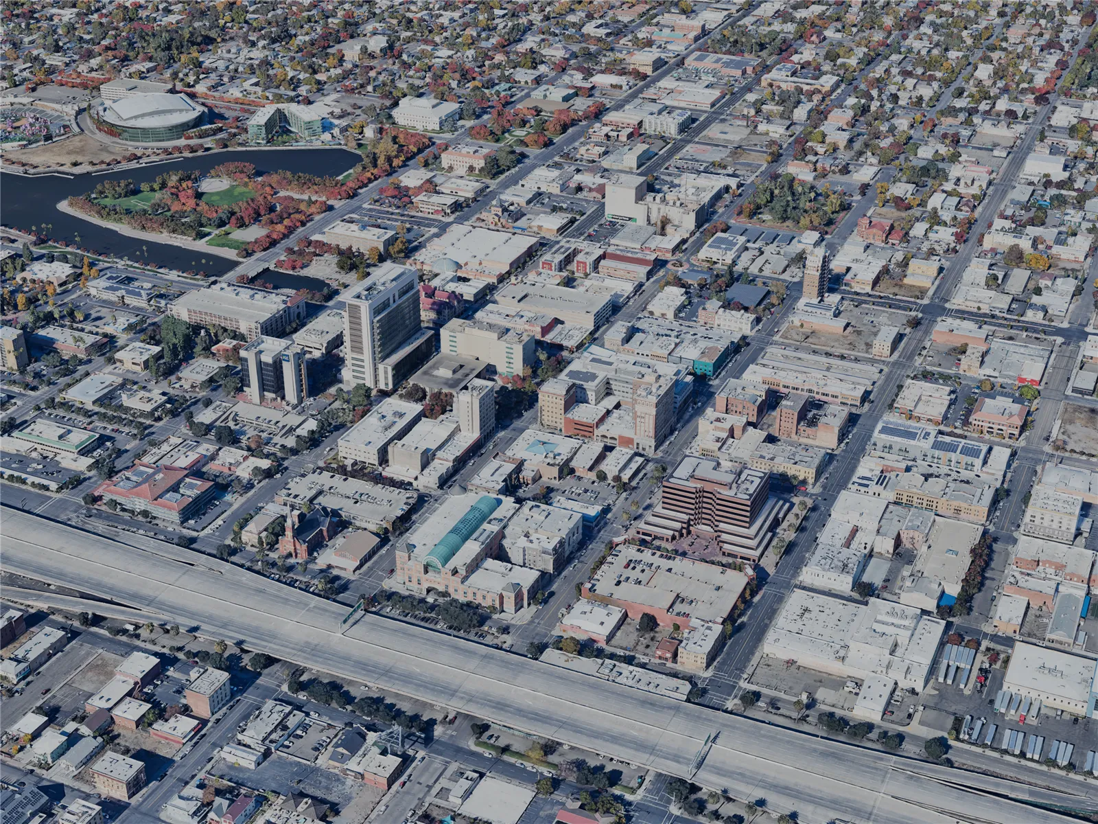 Stockton City, USA (2024) 3D Model