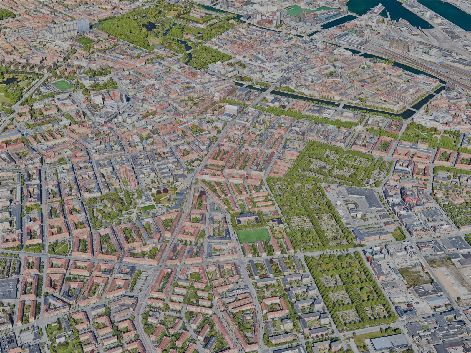 Malmo City, Sweden (2023) 3D Model