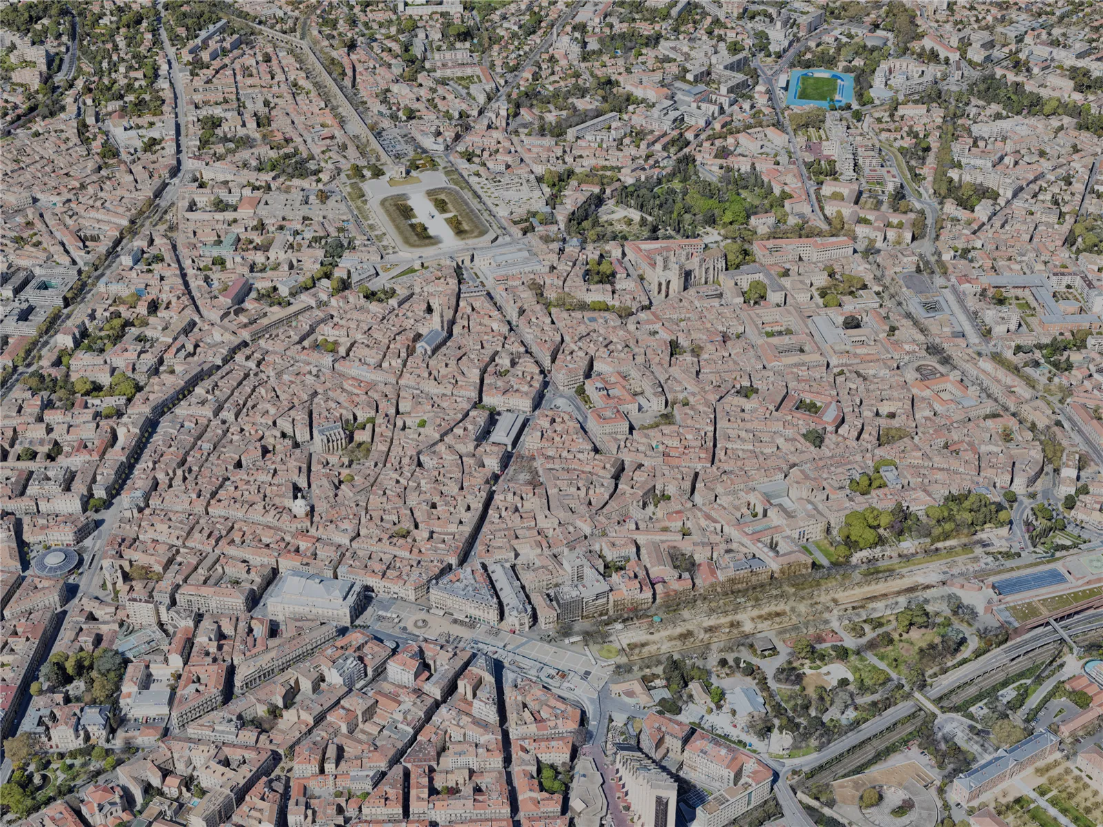 Montpellier City, France (2023) 3D Model