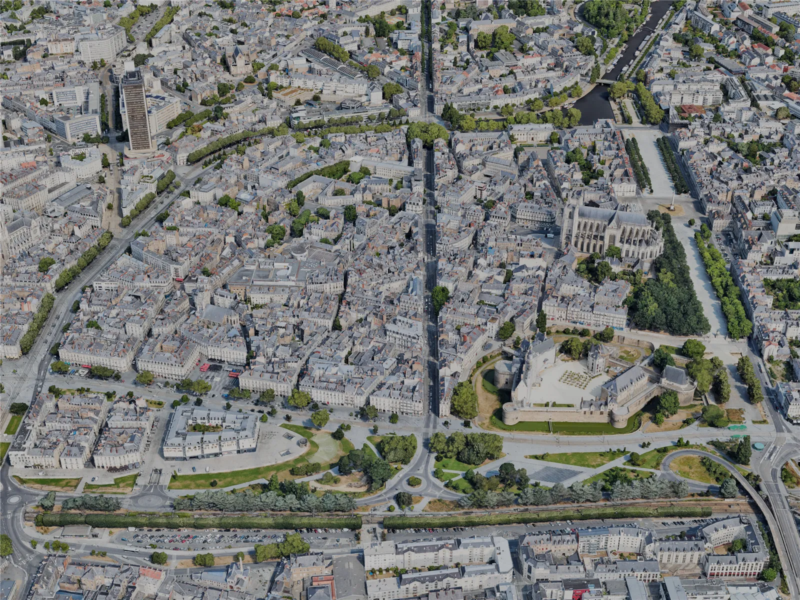 Nantes City, France (2023) 3D Model