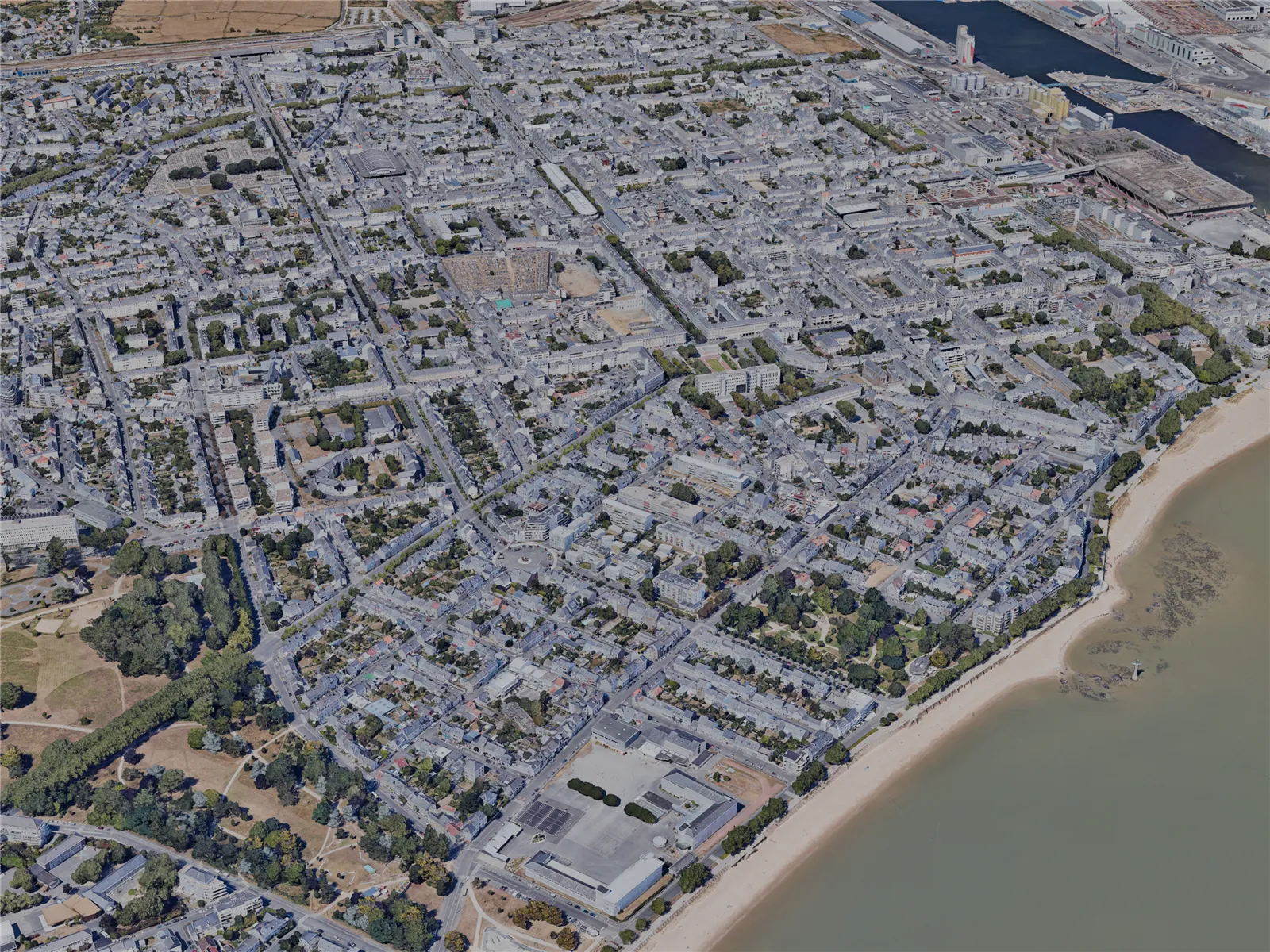 Saint-Nazaire City, France (2023) 3D Model