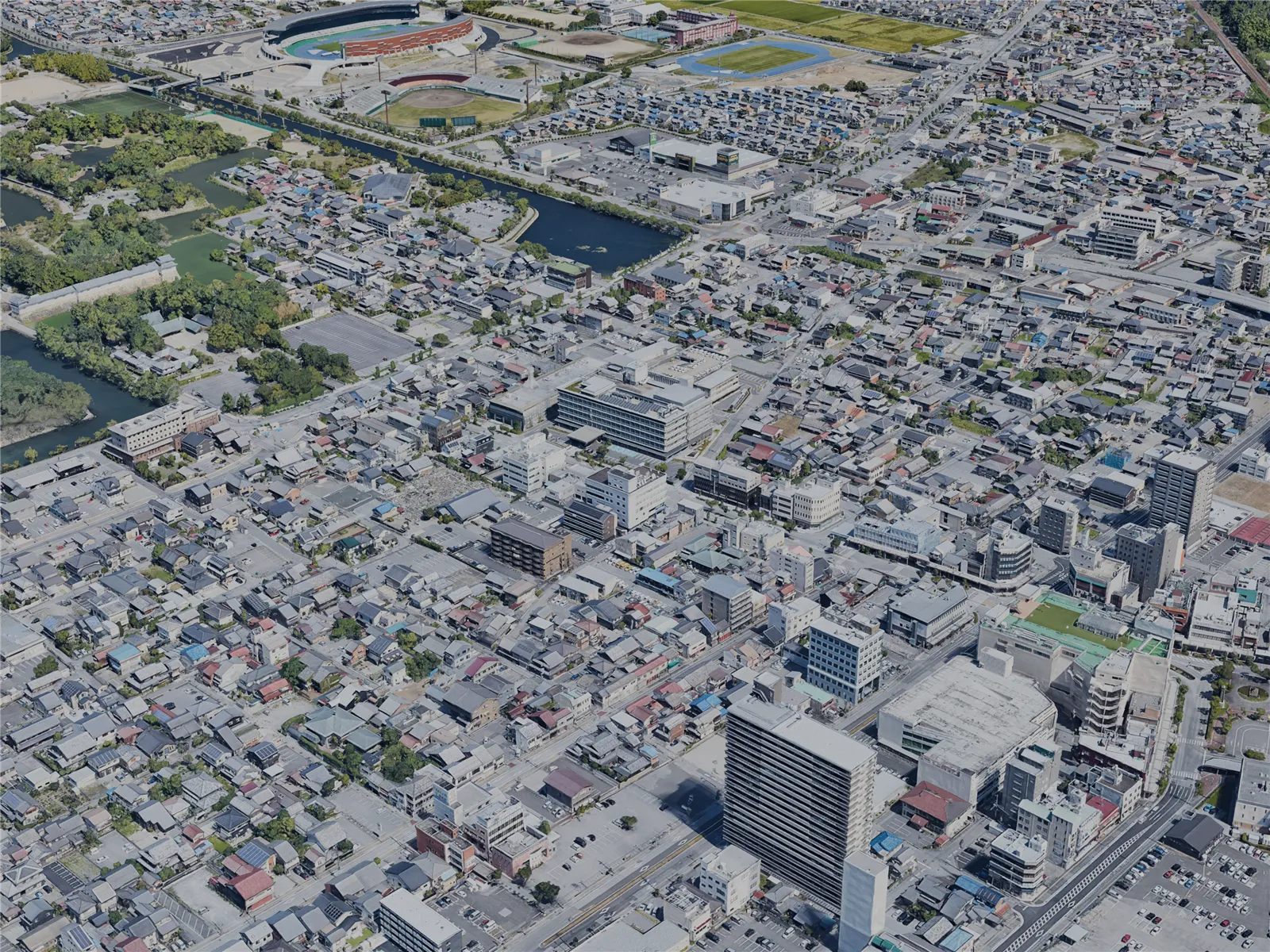 Hikone City, Japan (2023) 3D Model