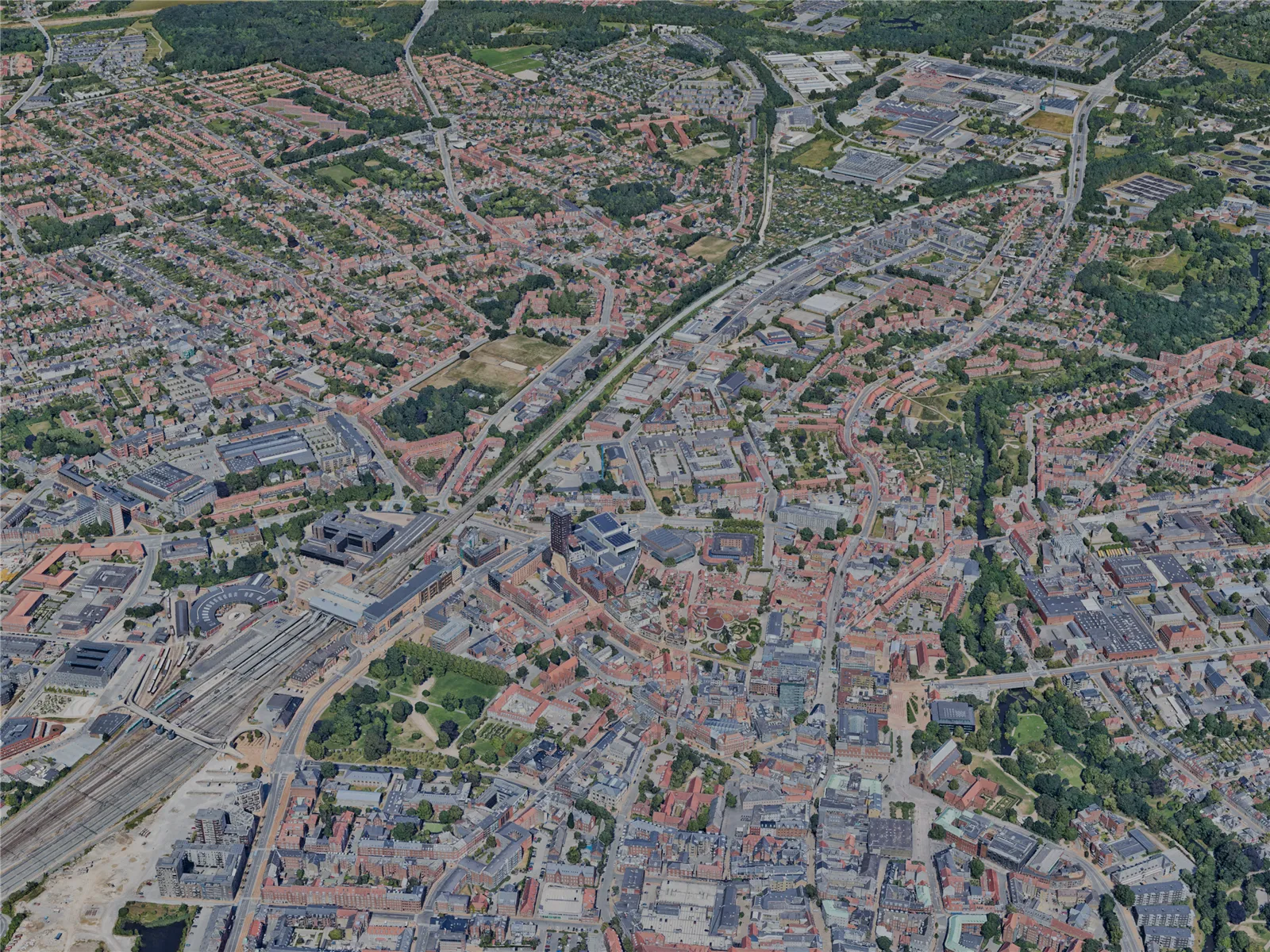 Odense City, Denmark (2023) 3D Model