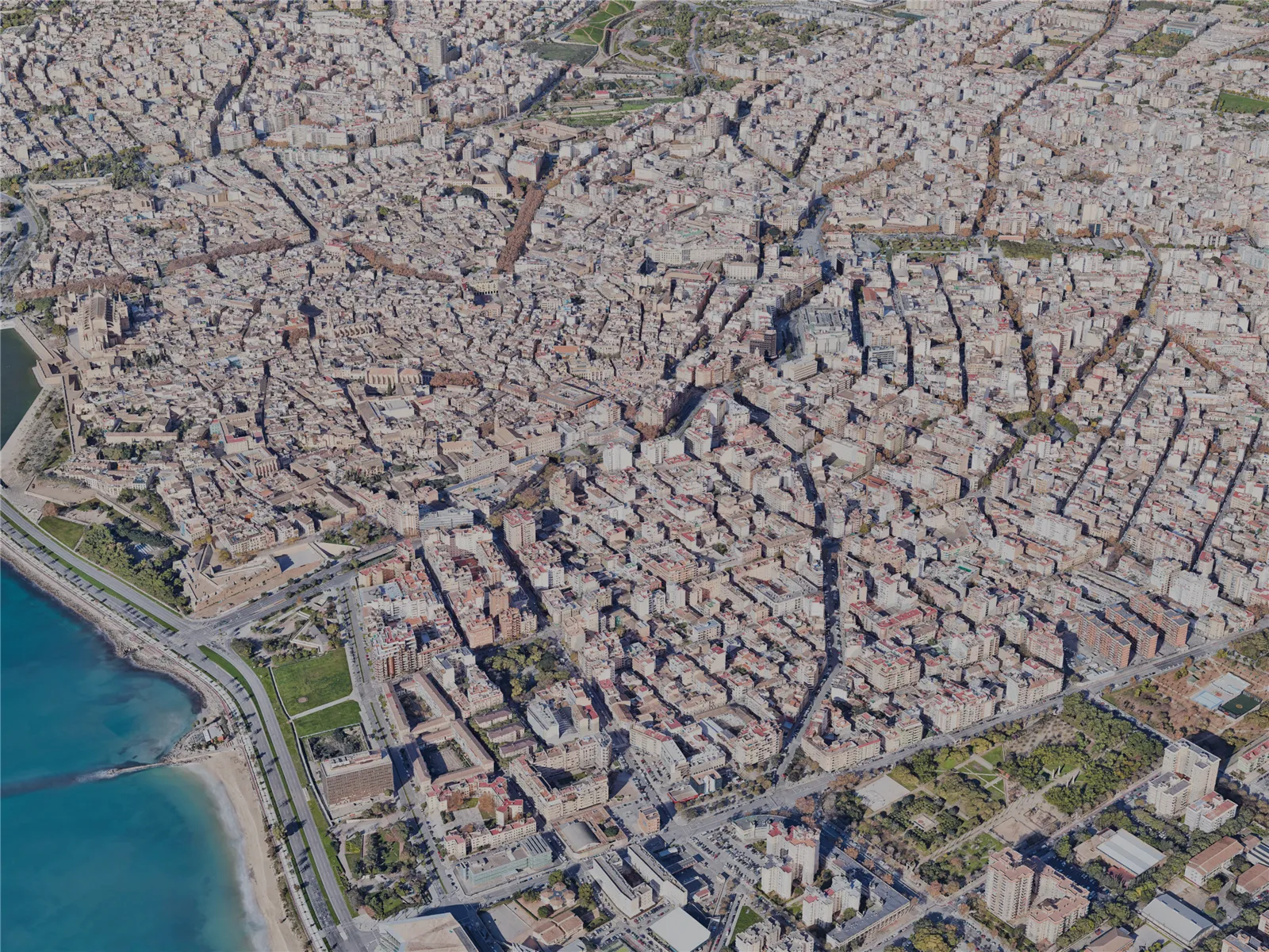 Palma City, Spain (2023) 3D Model