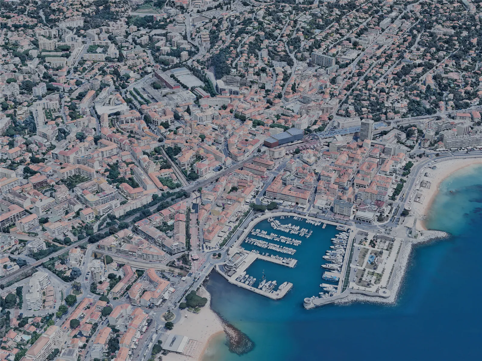 Saint-Raphael City, France (2023) 3D Model