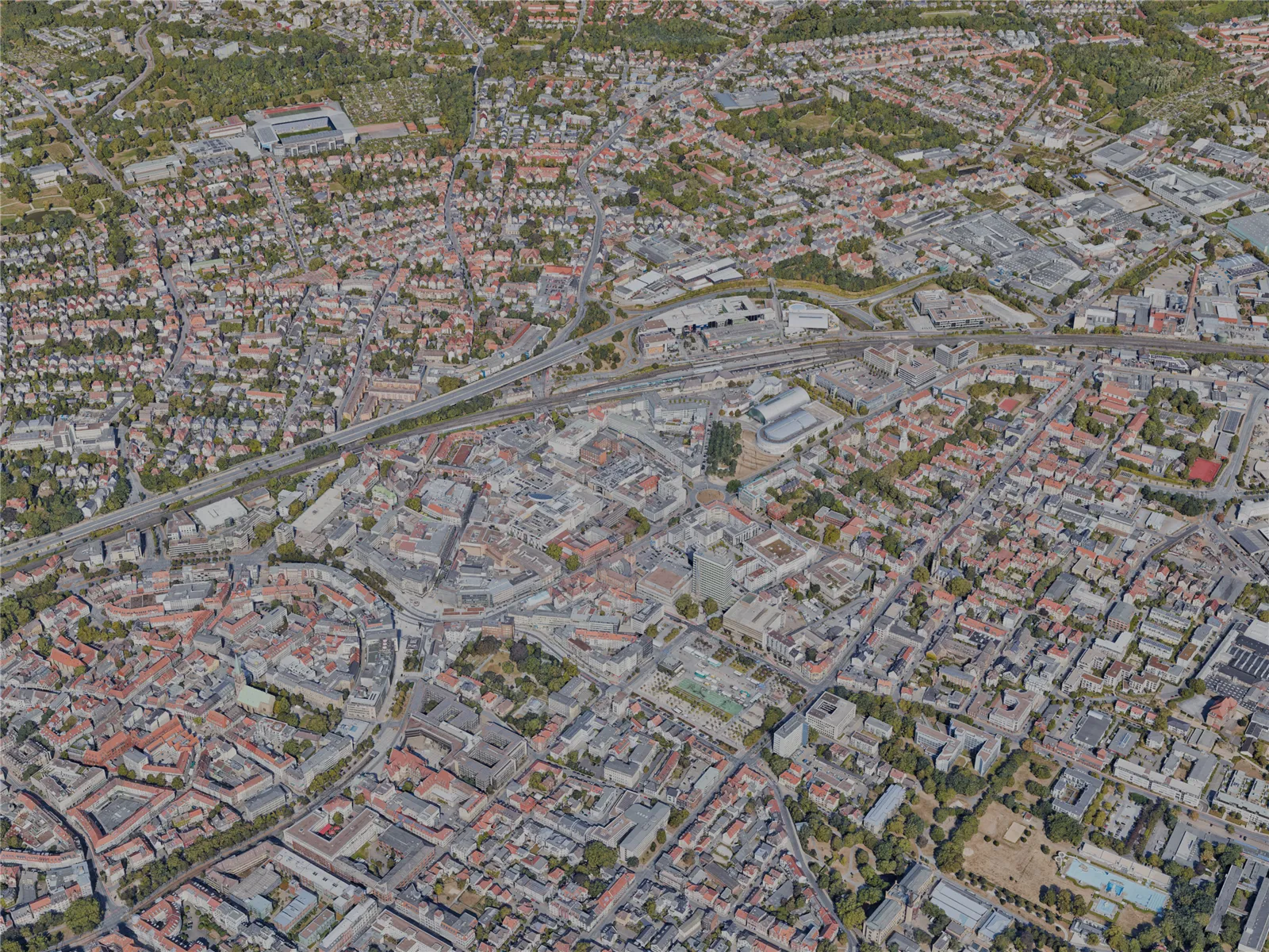 Bielefeld City, Germany (2023) 3D Model