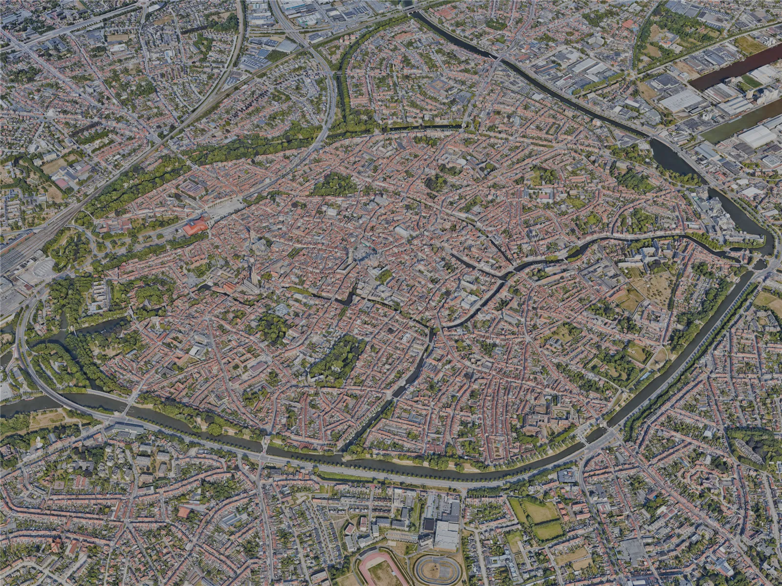 Bruges City, Belgium (2022) 3D Model