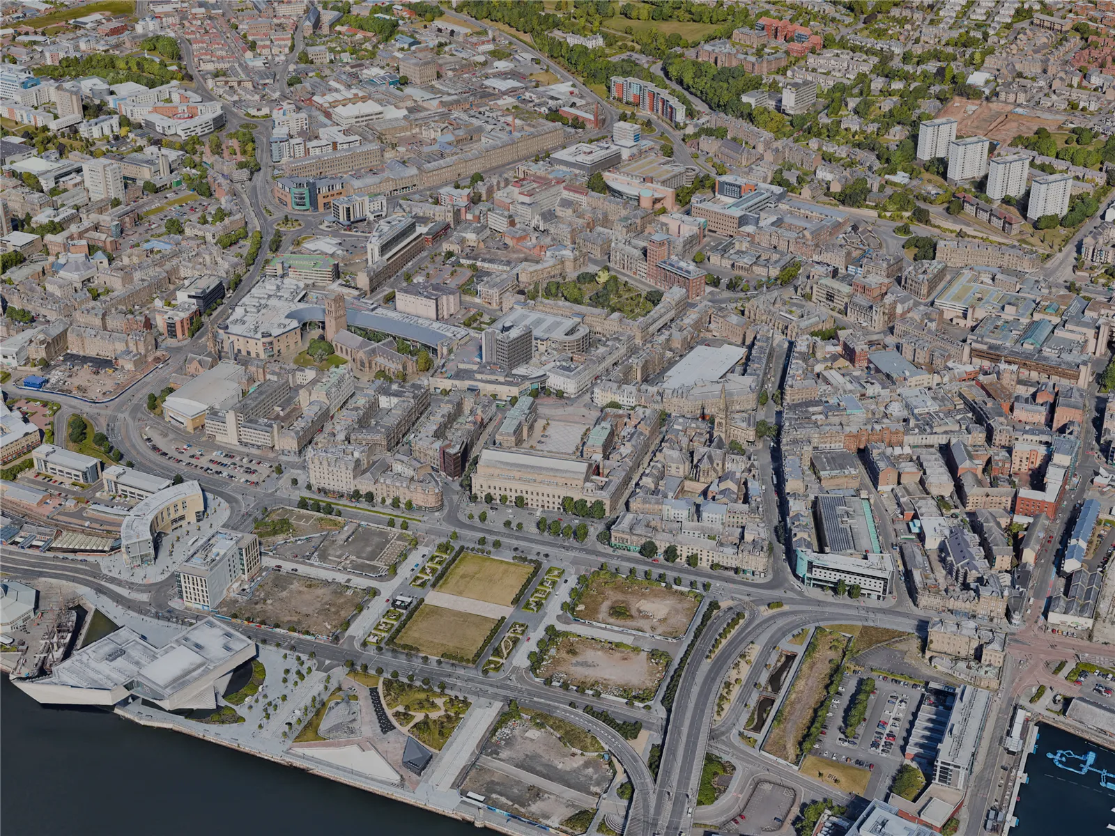 Dundee City, Scotland, UK (2022) 3D Model