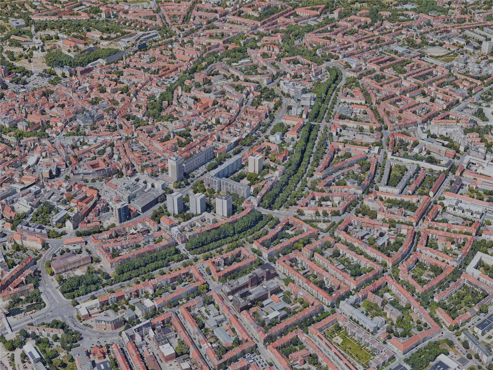 Erfurt City, Germany (2022) 3D Model