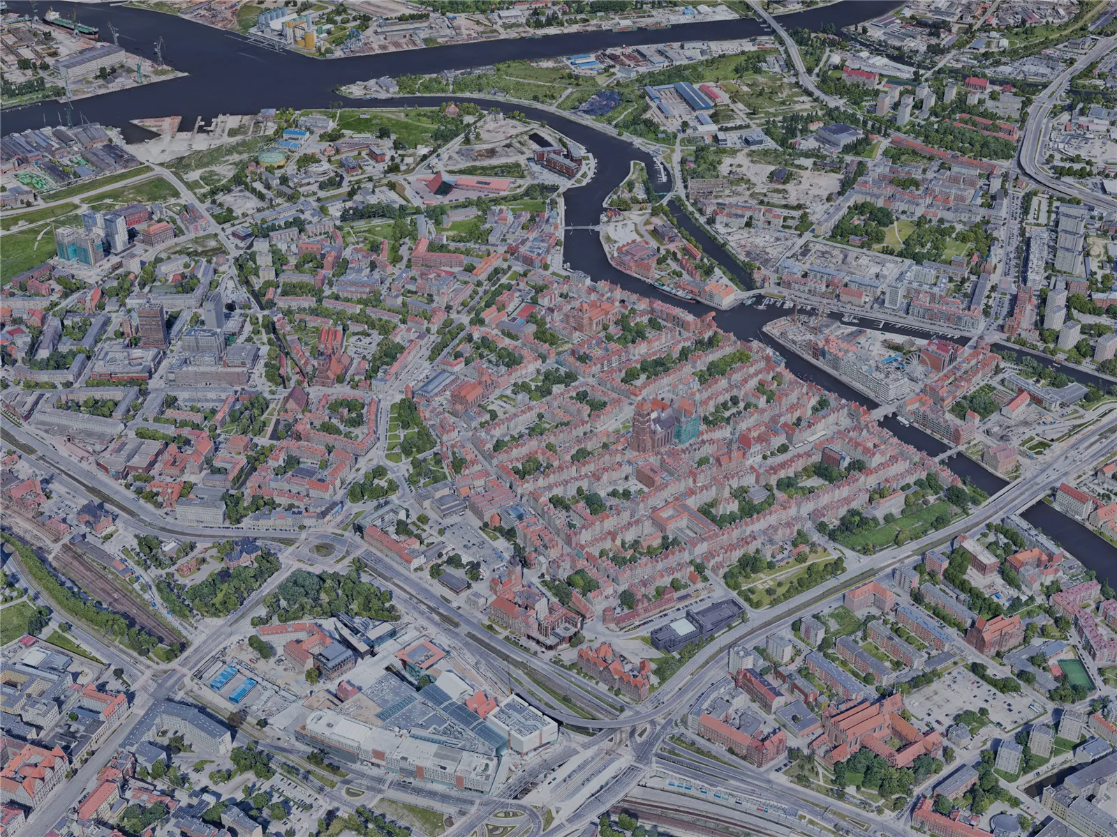 Gdansk City, Poland (2022) 3D Model