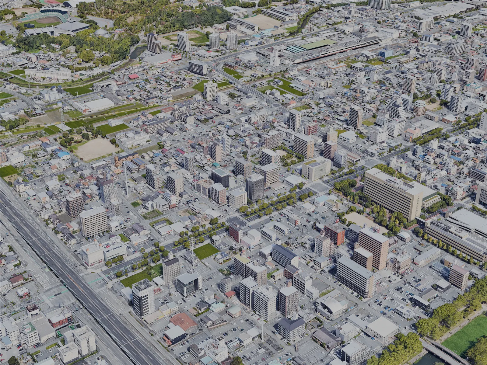 Himeji City, Japan (2022) 3D Model