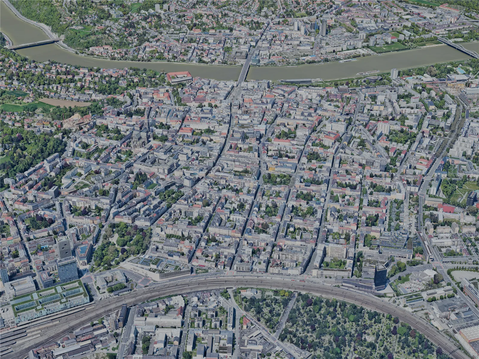 Linz City, Austria (2023) 3D Model