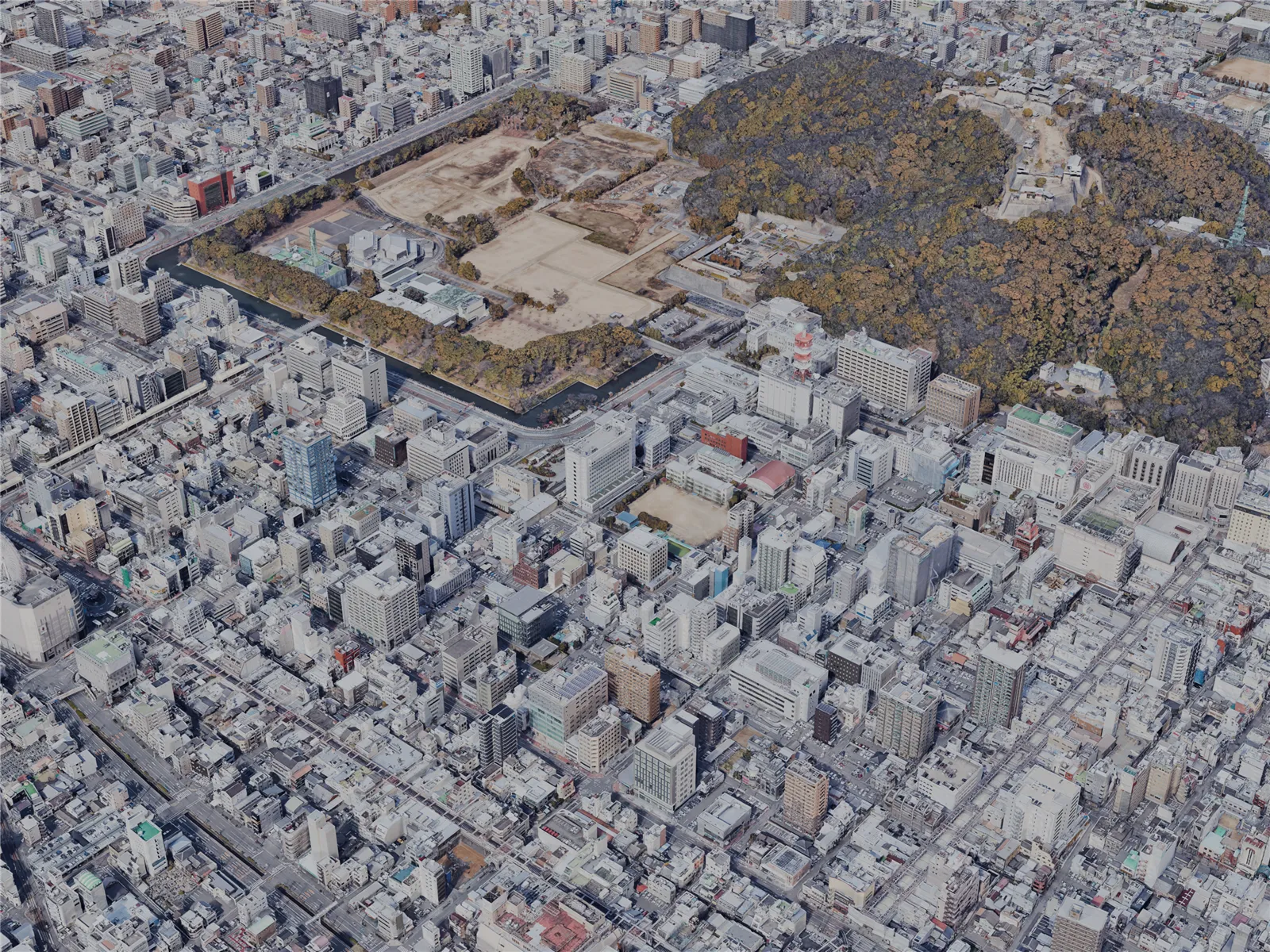 Matsuyama City, Japan (2023) 3D Model