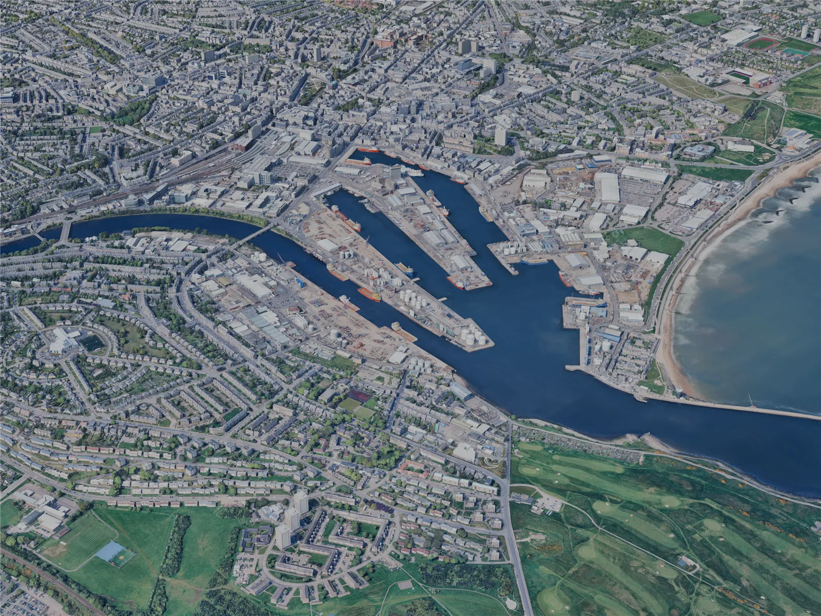 Aberdeen City, UK (2024) 3D Model