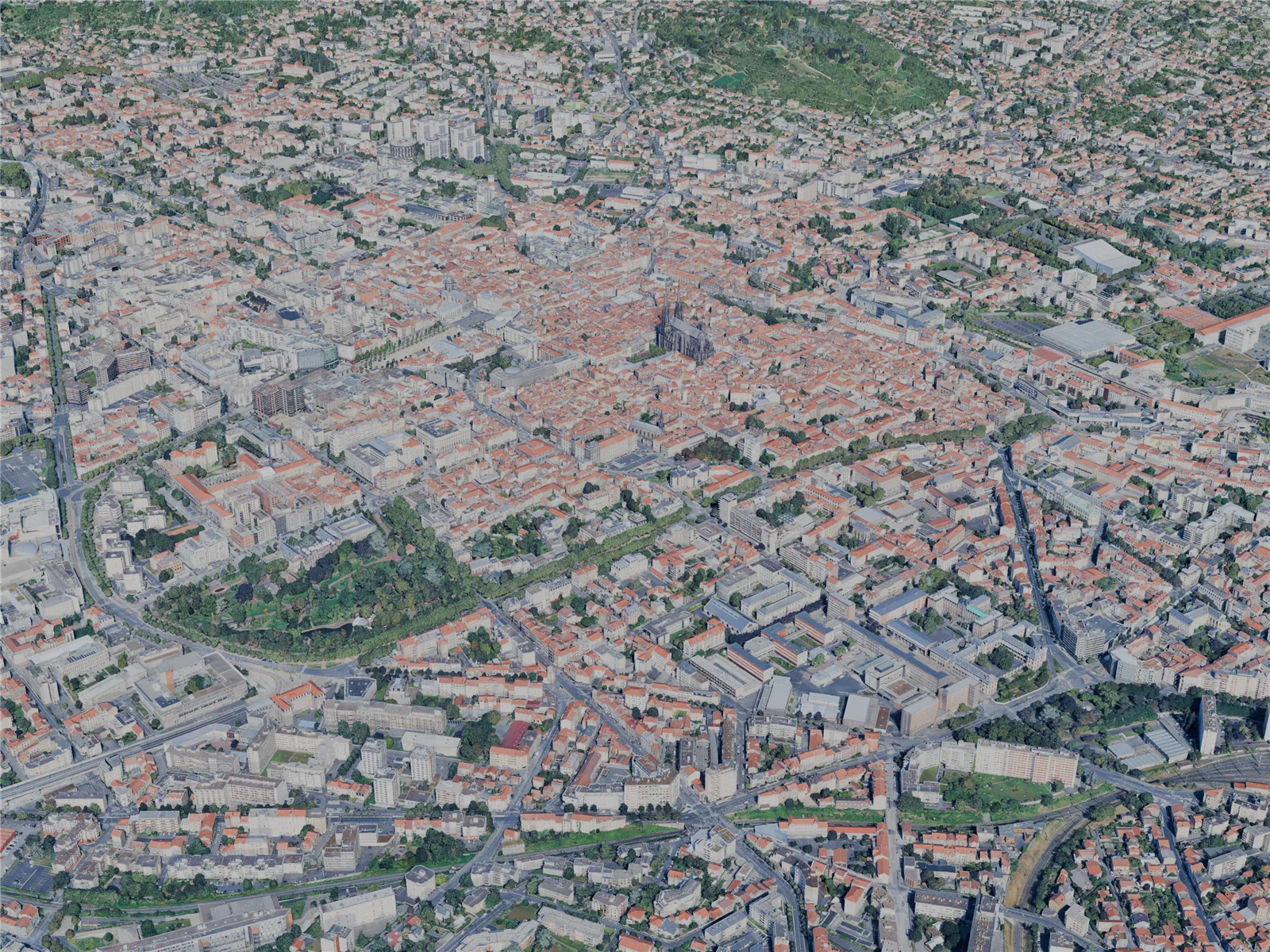 Clermont-Ferrand City, France (2024) 3D Model