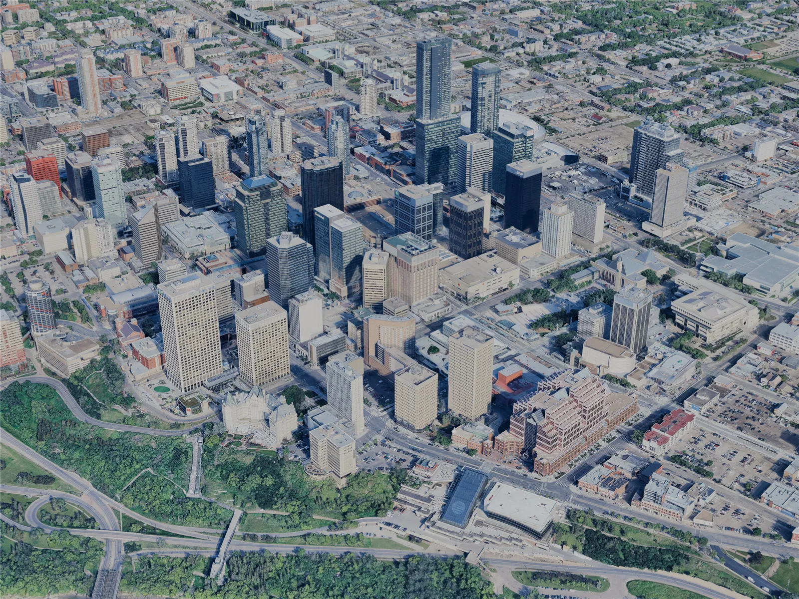 Edmonton City, AB, Canada (2024) 3D Model