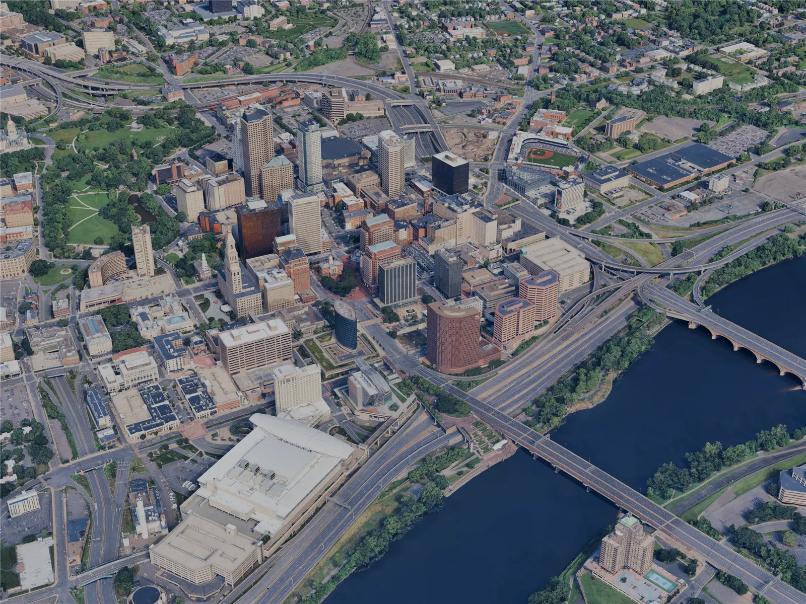 Hartford City, CT, USA (2024) 3D Model