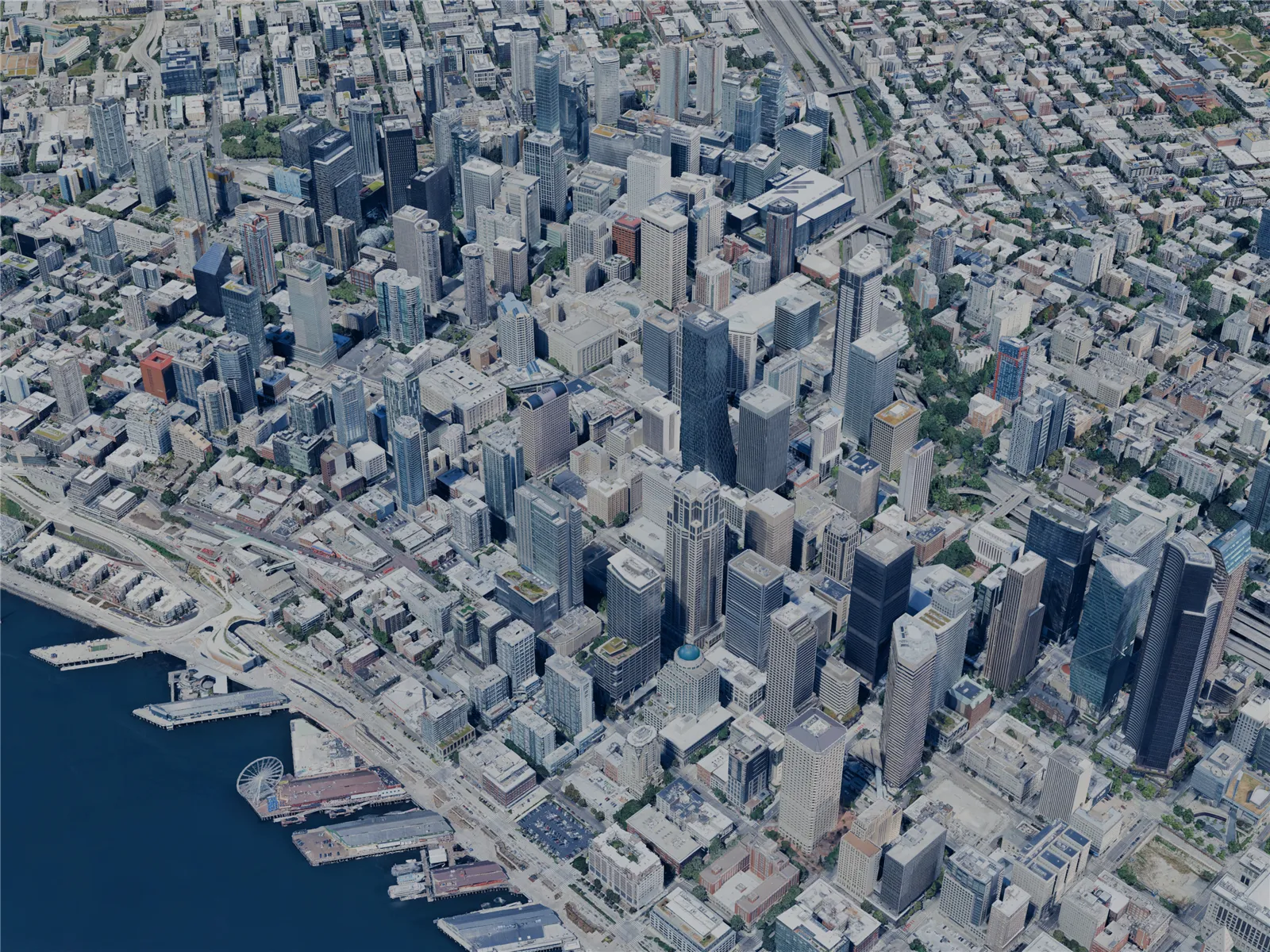 Seattle City, WA, USA (2024) 3D Model