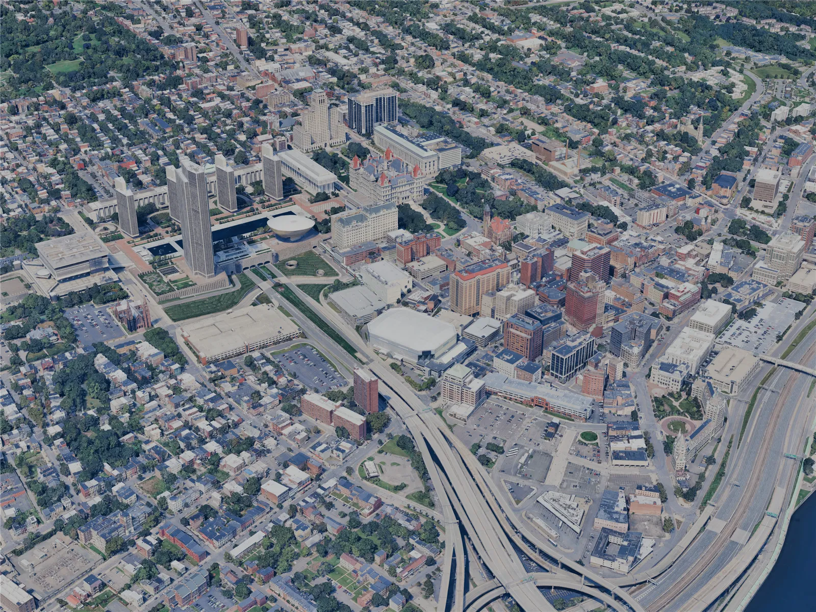 Albany City, NY, USA (2024) 3D Model