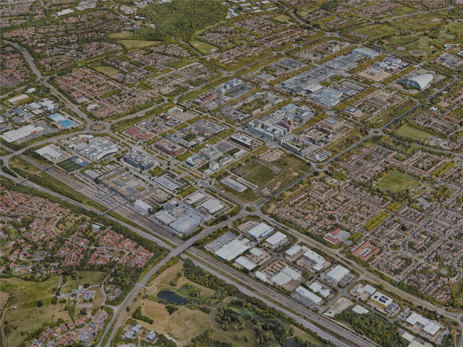 Milton Keynes City, UK (2022) 3D Model