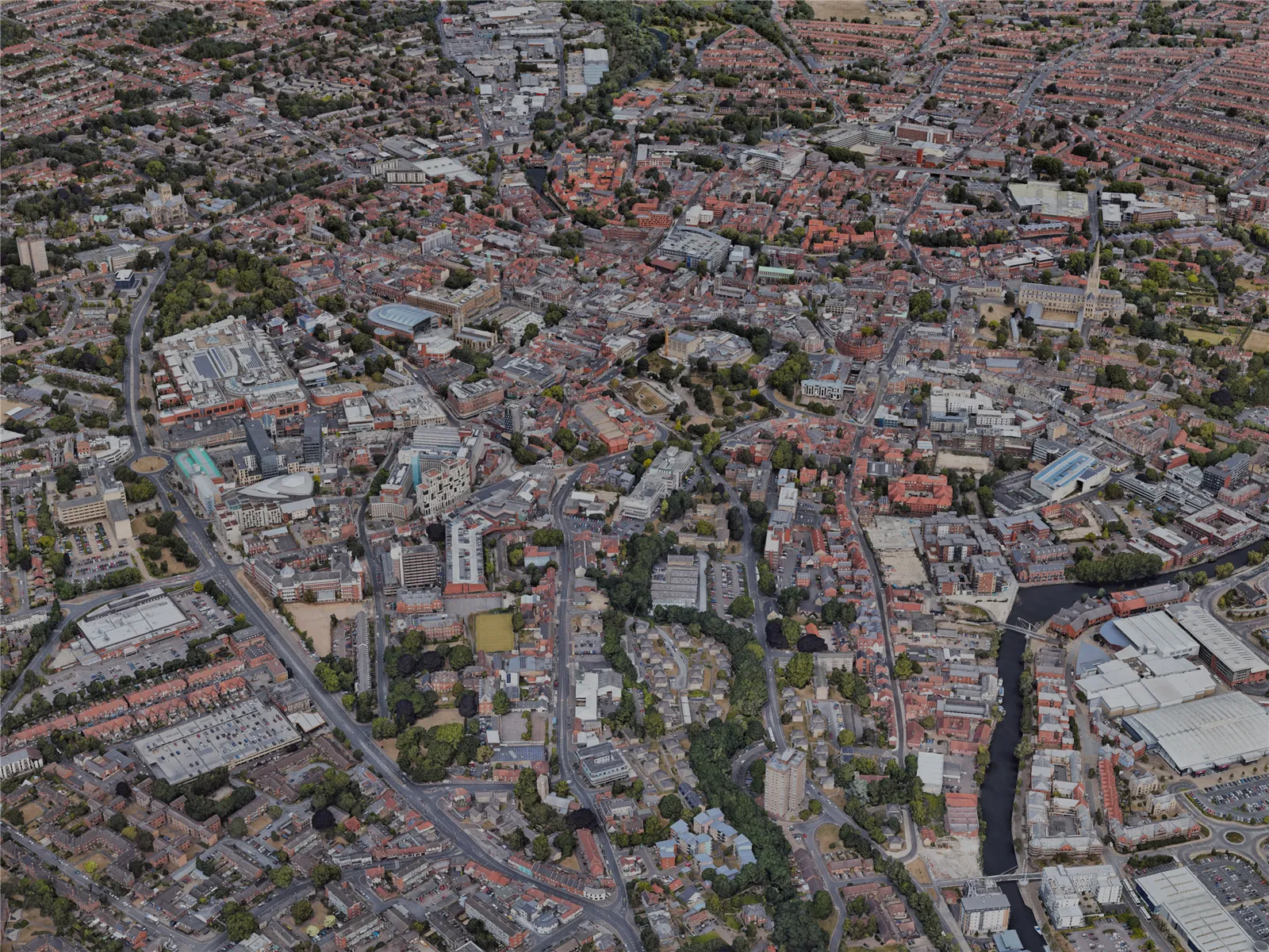 Norwich City, UK (2022) 3D Model