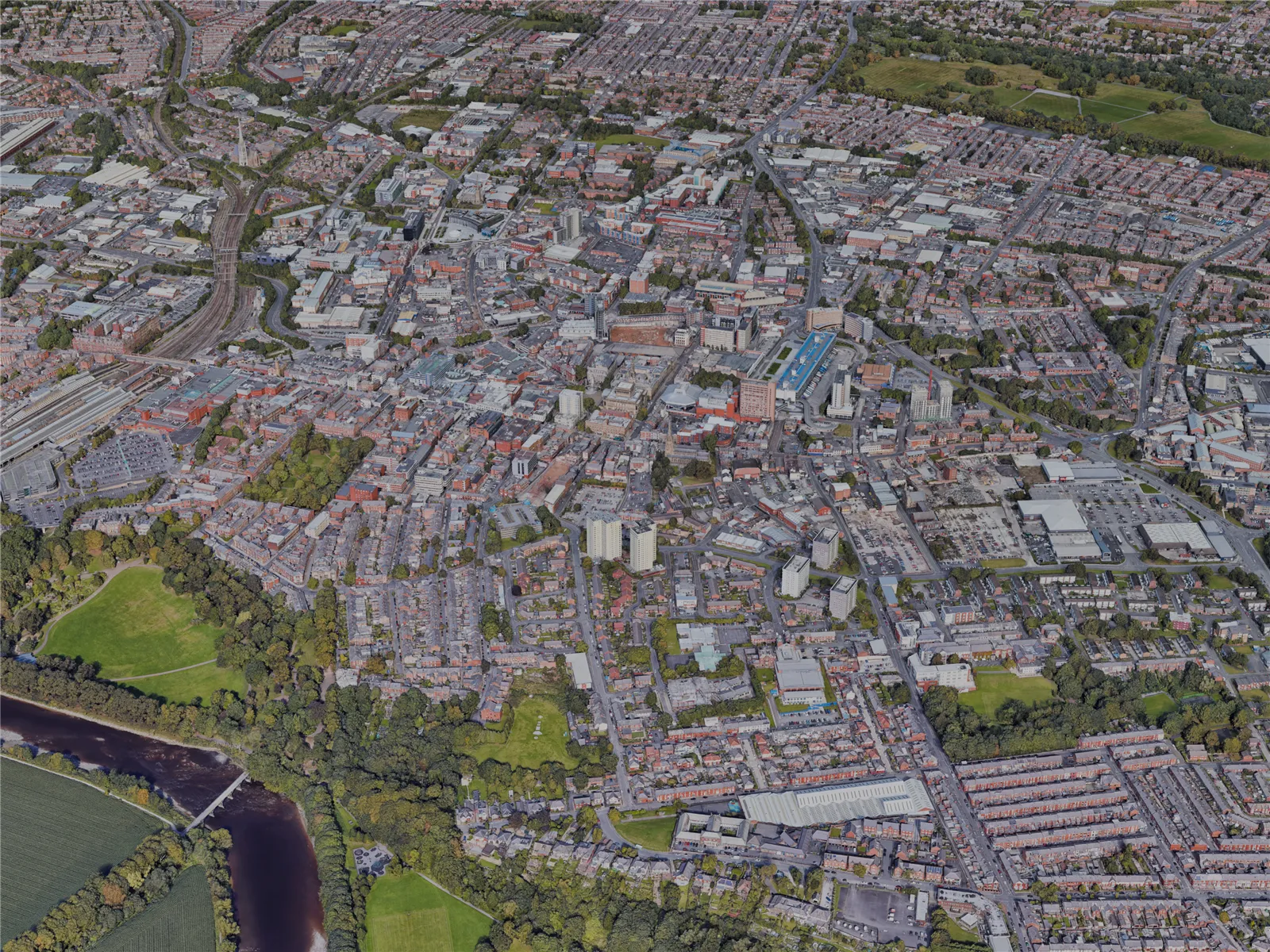 Preston City, UK (2022) 3D Model