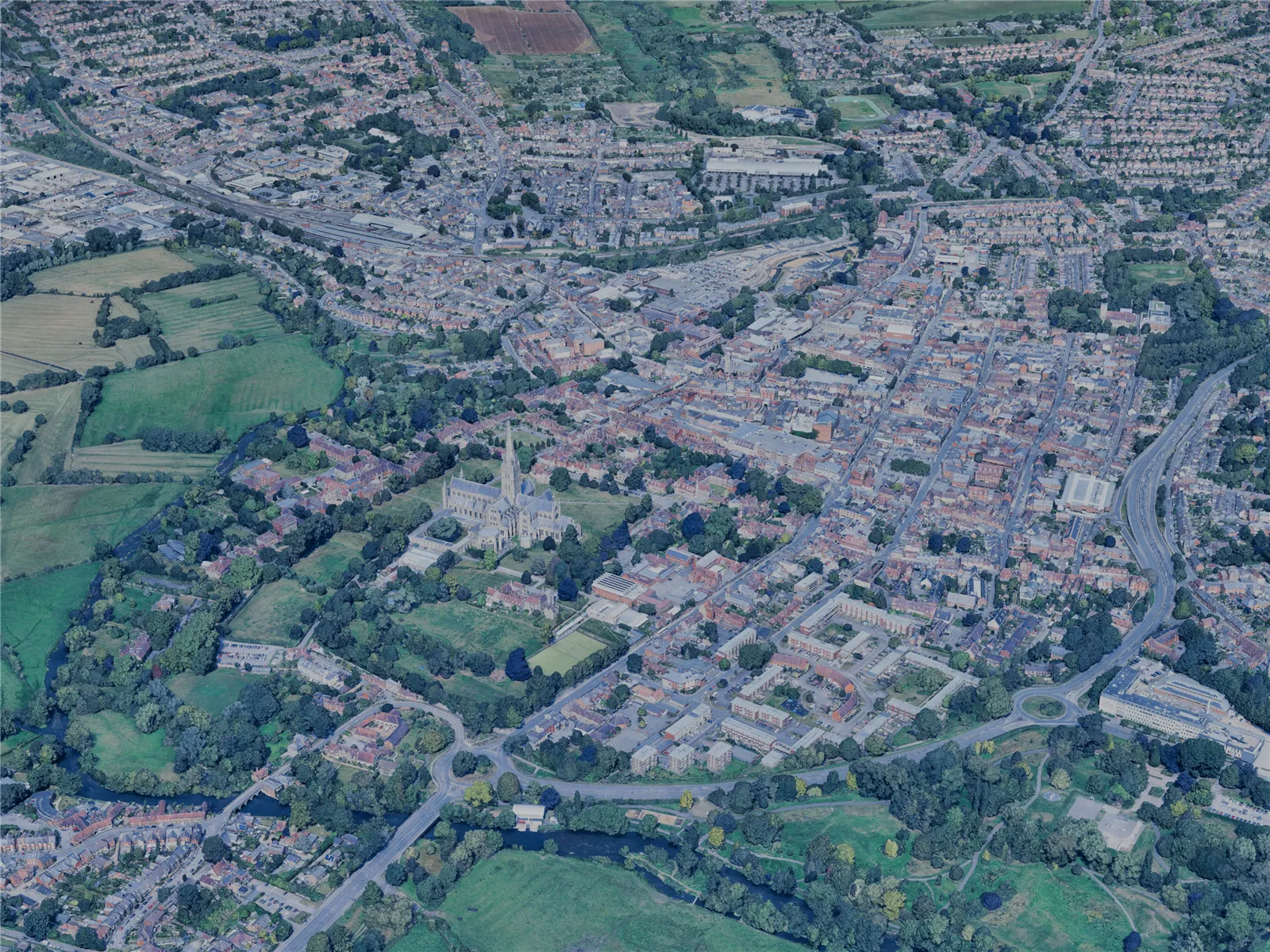 Salisbury City, UK (2024) 3D Model