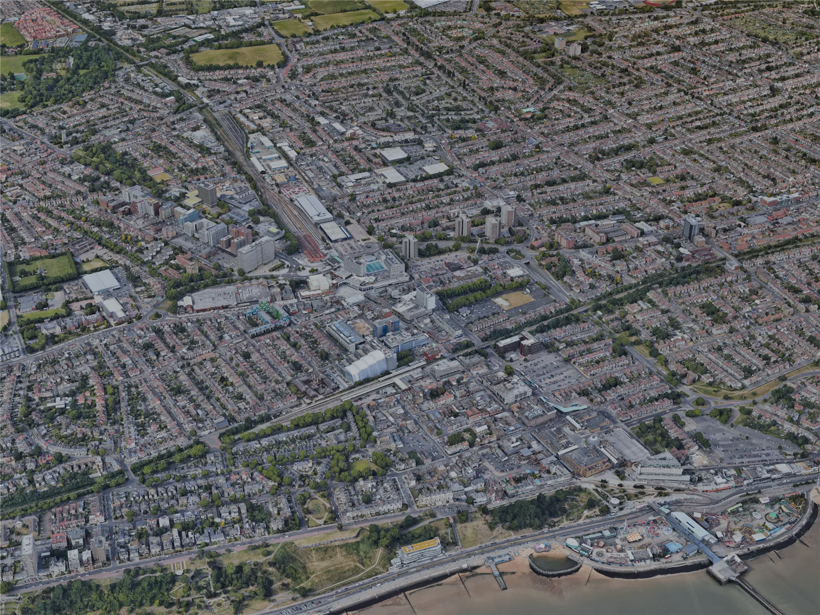 Southend-on-Sea City, UK (2022) 3D Model