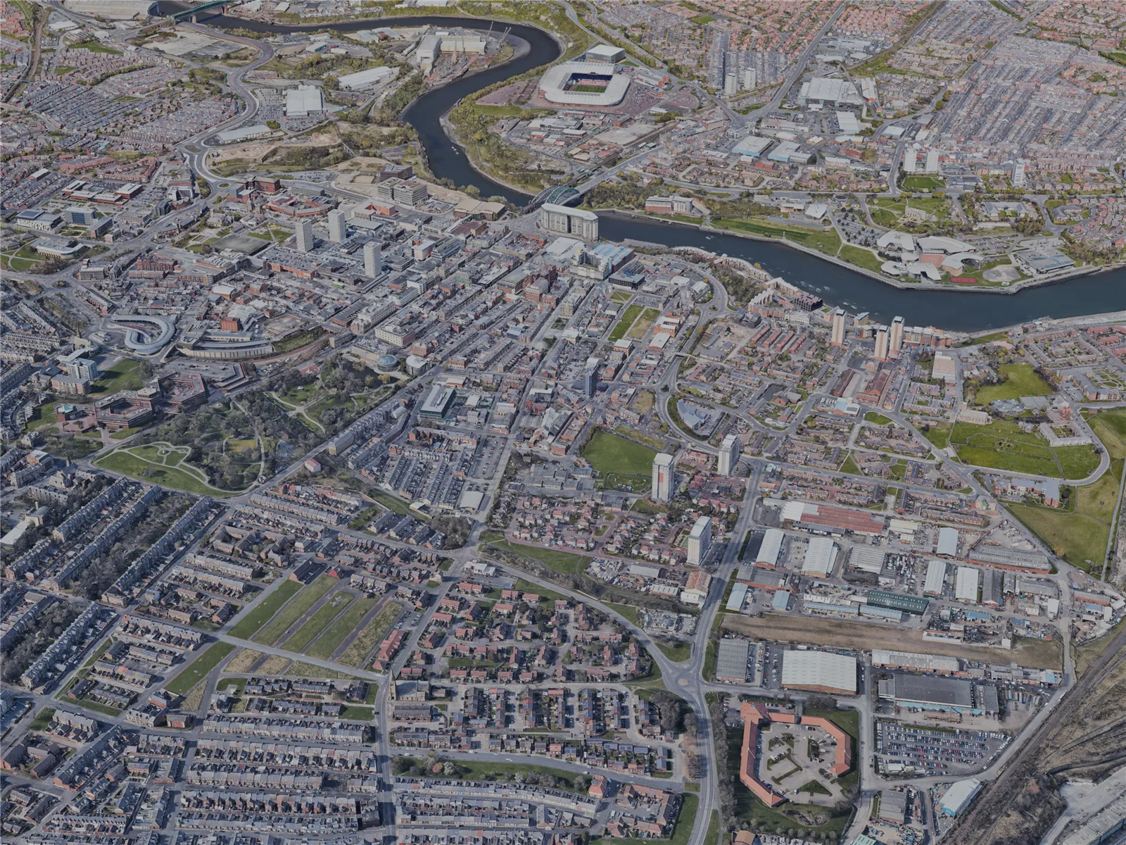 Sunderland City, UK (2022) 3D Model