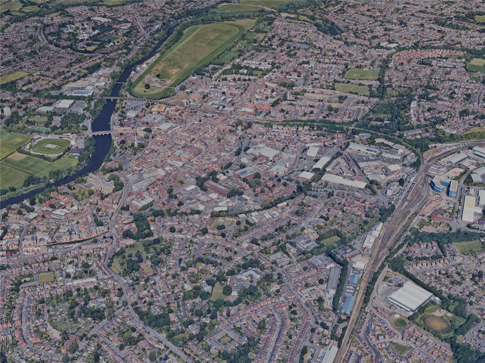 Worcester City, UK (2023) 3D Model