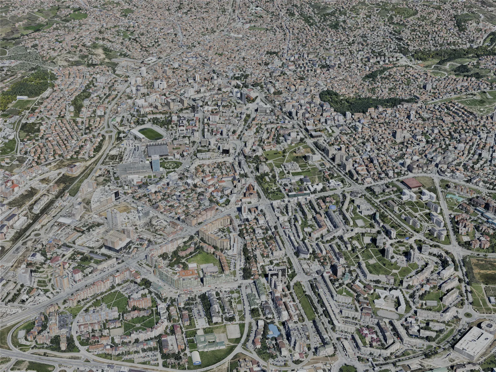 Pristina City, Kosovo (2022) 3D Model