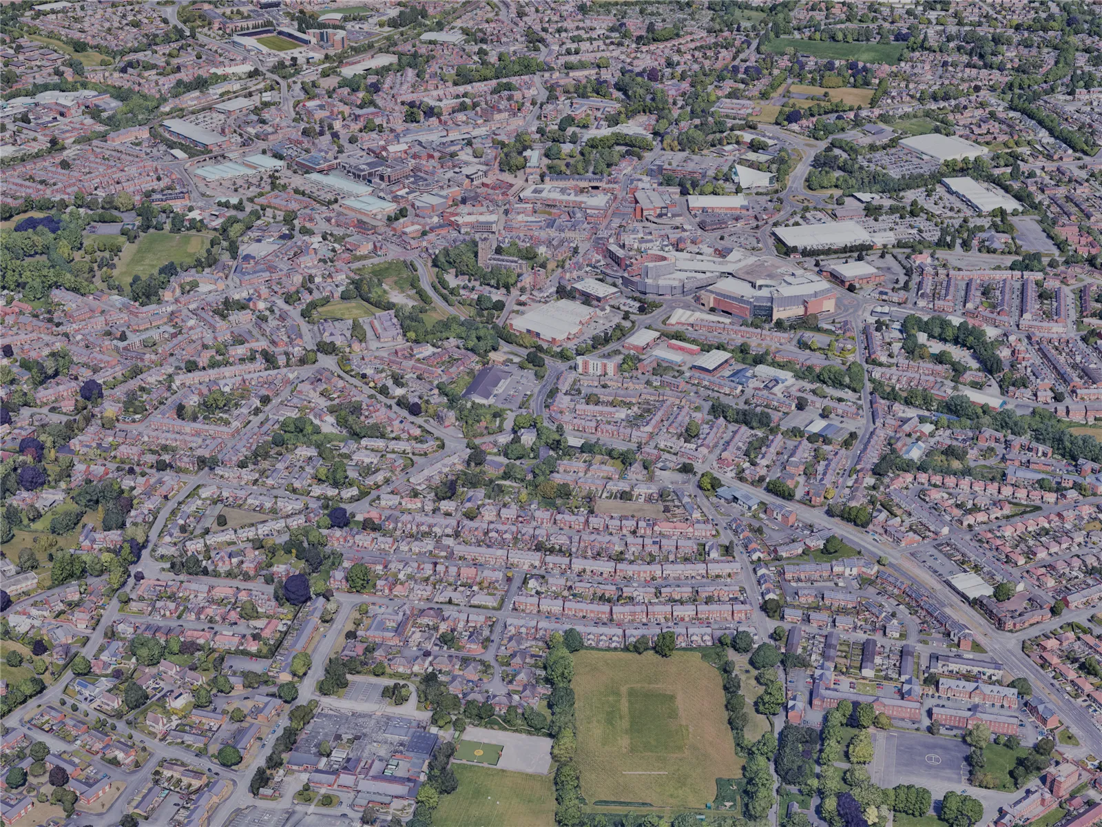 Wrexham City, UK (2023) 3D Model